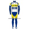 Set Fietsshirt Lange Mouw + Lange Koersbroek 2022 Sport Vlaanderen-Baloise Geel Blauw Wit